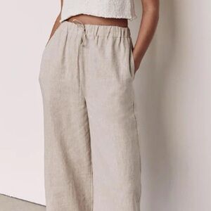 DISSH | Women's Tan Linen Trousers